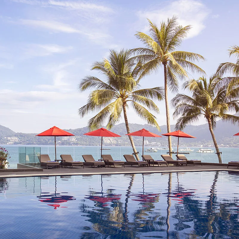 Pool overlooking Patong Bay at Amari Phuket