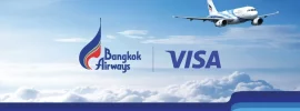 Bangkok Airways and Visa flight discount promotion with Bangkok Airways aircraft